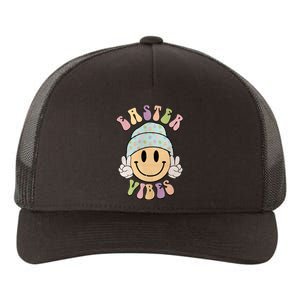 Easter Vibes Smiley Face Easter Vibes Easter Funny Yupoong Adult 5-Panel Trucker Hat