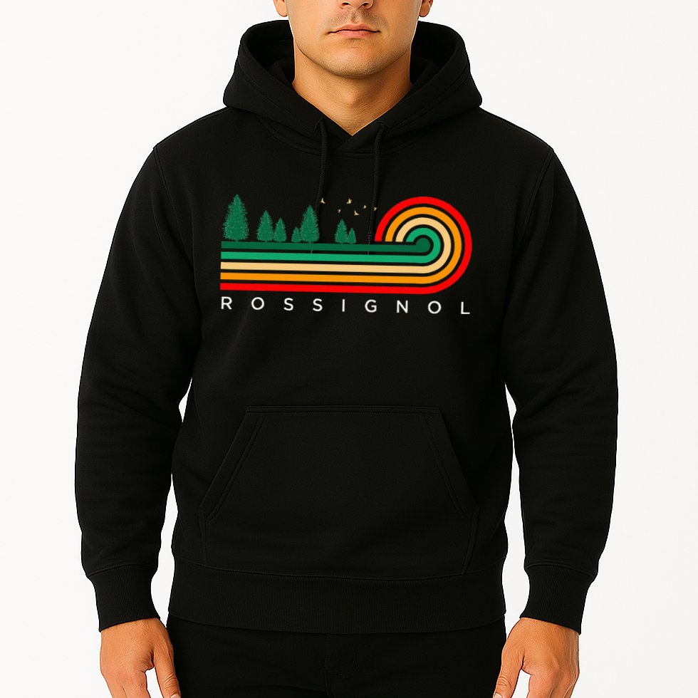 Evergreen Vintage Stripes Rossignol Louisiana Hoodie