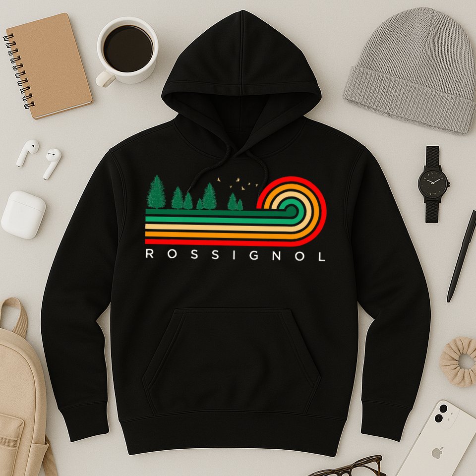 Evergreen Vintage Stripes Rossignol Louisiana Hoodie
