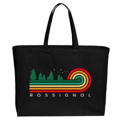 Evergreen Vintage Stripes Rossignol Louisiana Cotton Canvas Jumbo Tote