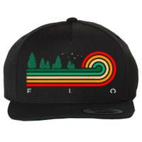 Evergreen Vintage Stripes Elo Wisconsin Wool Snapback Cap