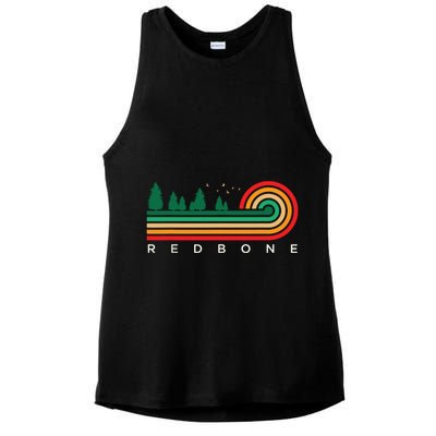 Evergreen Vintage Stripes Redbone Mississippi Ladies PosiCharge Tri-Blend Wicking Tank