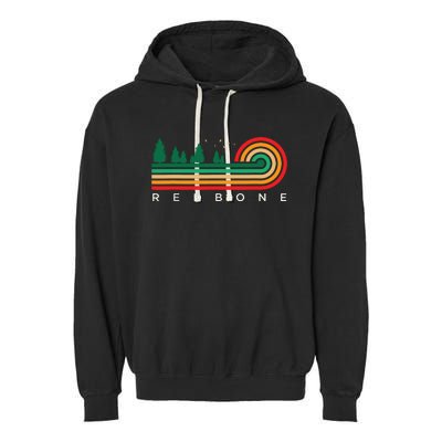 Evergreen Vintage Stripes Redbone Mississippi Garment-Dyed Fleece Hoodie