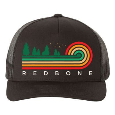 Evergreen Vintage Stripes Redbone Mississippi Yupoong Adult 5-Panel Trucker Hat