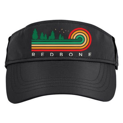 Evergreen Vintage Stripes Redbone Mississippi Adult Drive Performance Visor