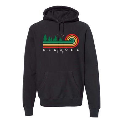 Evergreen Vintage Stripes Redbone Mississippi Premium Hoodie