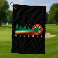 Evergreen Vintage Stripes Redbone Mississippi Golf Towel