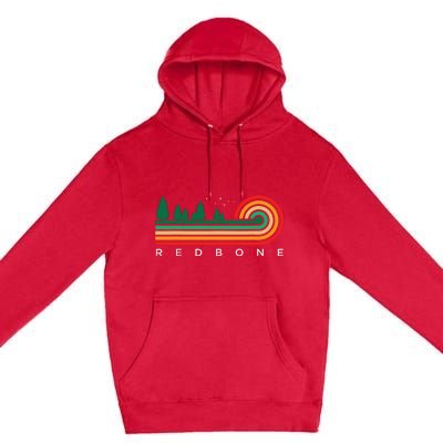 Evergreen Vintage Stripes Redbone Mississippi Premium Pullover Hoodie