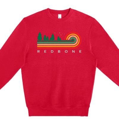 Evergreen Vintage Stripes Redbone Mississippi Premium Crewneck Sweatshirt