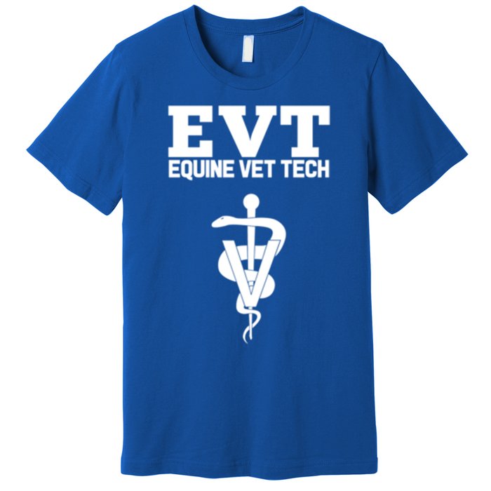 Equine Vet Tech Veterinary Medicine Evt Veterinarian Funny Gift Premium T-Shirt