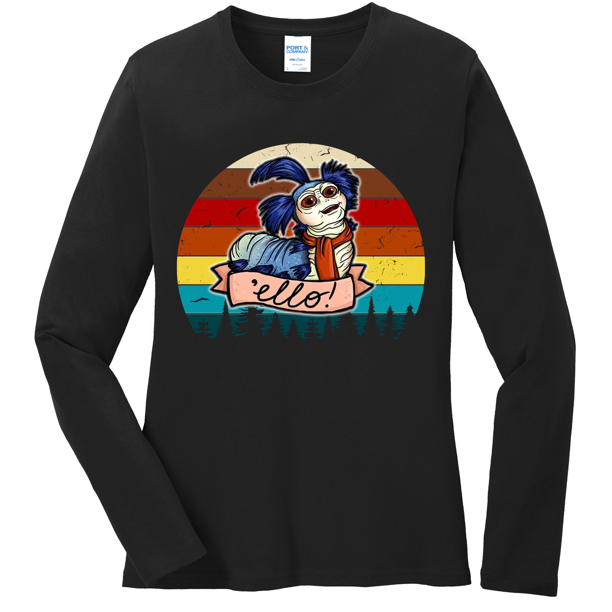 Ello Vintage The Worm Ladies Long Sleeve Shirt