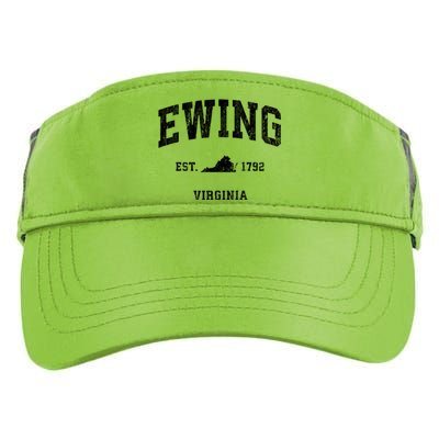 Ewing Virginia Va Vintage Athletic Sports Adult Drive Performance Visor