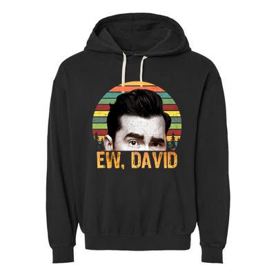 Ew David Funny Retro Garment-Dyed Fleece Hoodie