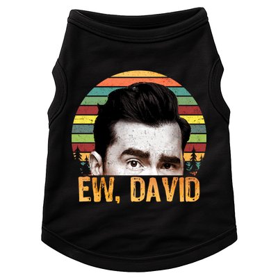 Ew David Funny Retro Doggie Tank