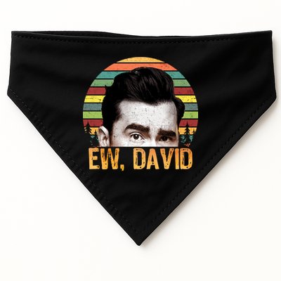 Ew David Funny Retro USA-Made Doggie Bandana
