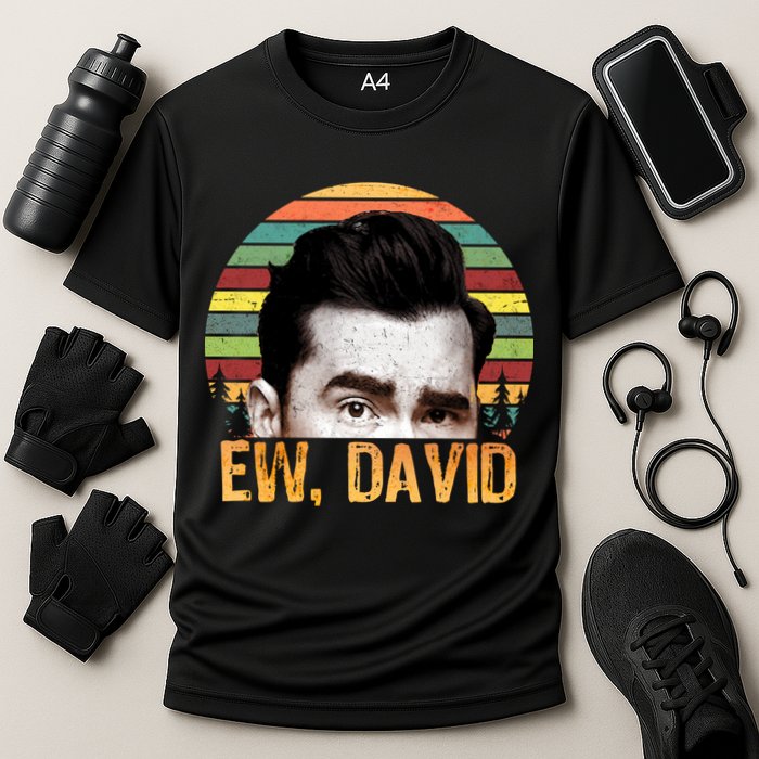 Ew David Funny Retro Performance Shirt