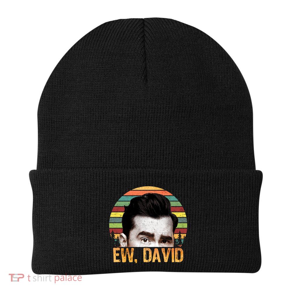 Ew David Funny Retro Knit Cap Winter Beanie