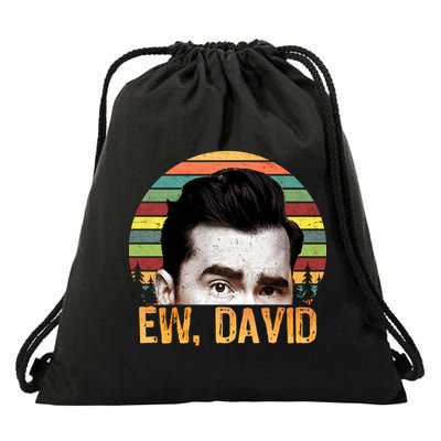 Ew David Funny Retro Drawstring Bag