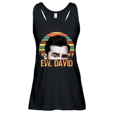 Ew David Funny Retro Ladies Essential Flowy Tank