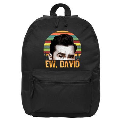 Ew David Funny Retro 16 in Basic Backpack