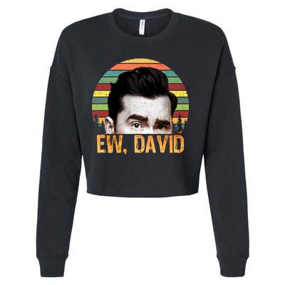 Ew David Funny Retro Cropped Pullover Crew