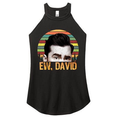 Ew David Funny Retro Women's Perfect Tri Rocker Tank