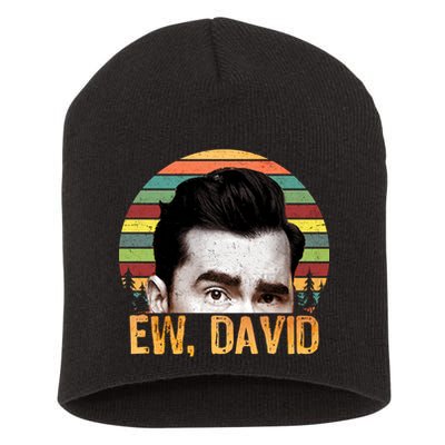 Ew David Funny Retro Short Acrylic Beanie