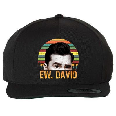 Ew David Funny Retro Wool Snapback Cap