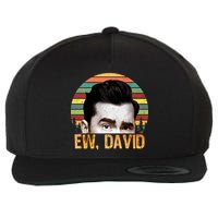 Ew David Funny Retro Wool Snapback Cap