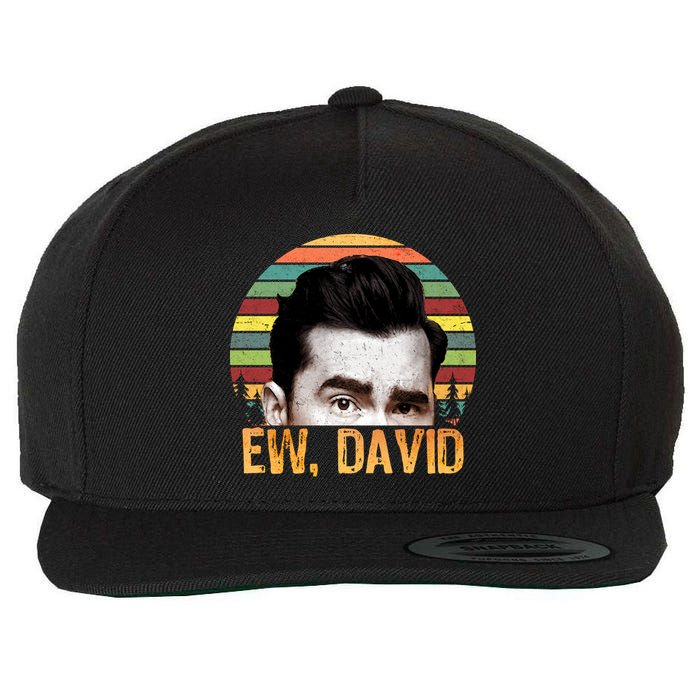 Ew David Funny Retro Wool Snapback Cap