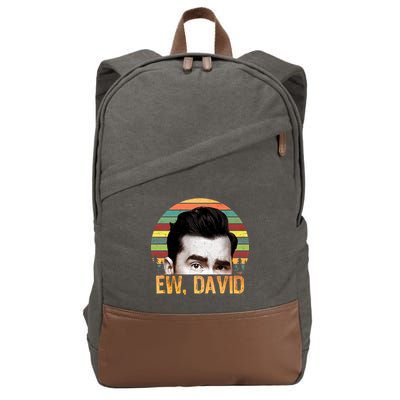 Ew David Funny Retro Cotton Canvas Backpack