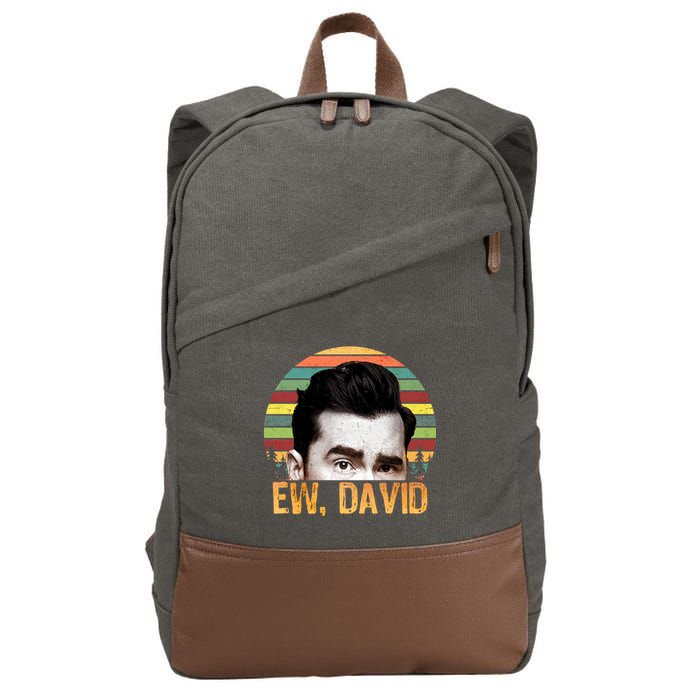 Ew David Funny Retro Cotton Canvas Backpack