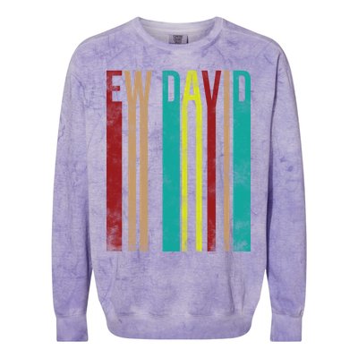 Ew David Retro Logo Colorblast Crewneck Sweatshirt