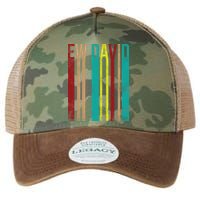 Ew David Retro Logo Legacy Tie Dye Trucker Hat
