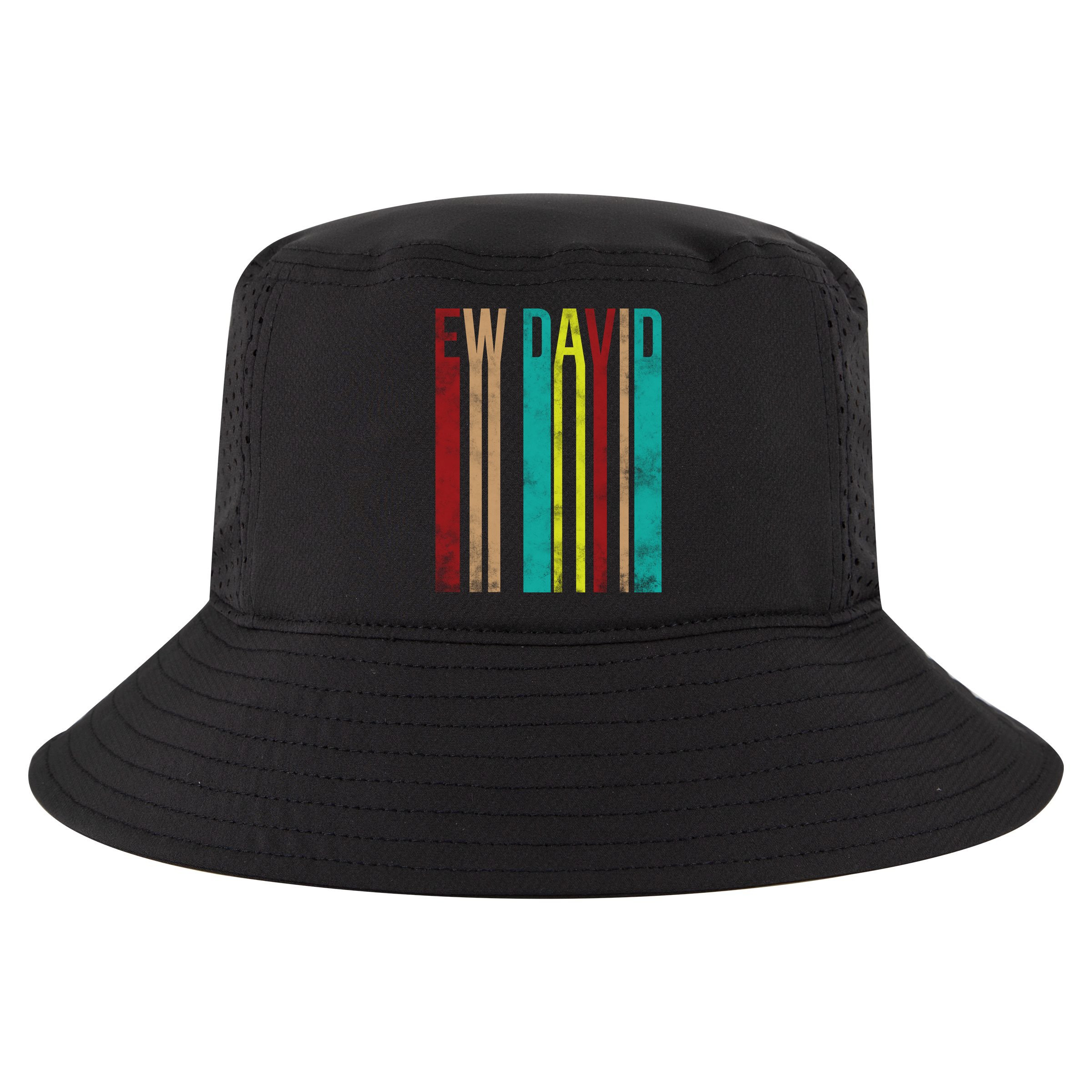 Ew David Retro Logo Cool Comfort Performance Bucket Hat