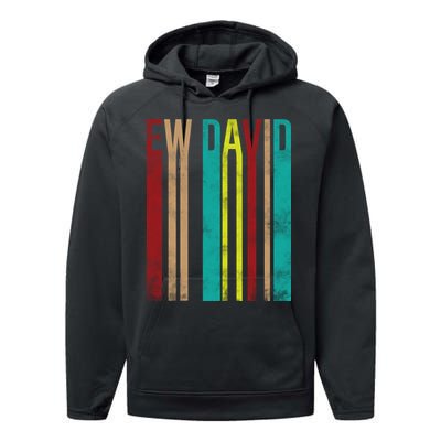 Ew David Retro Logo Performance Fleece Hoodie