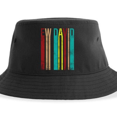 Ew David Retro Logo Sustainable Bucket Hat