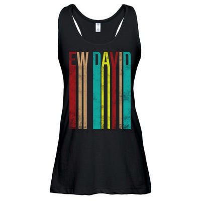 Ew David Retro Logo Ladies Essential Flowy Tank