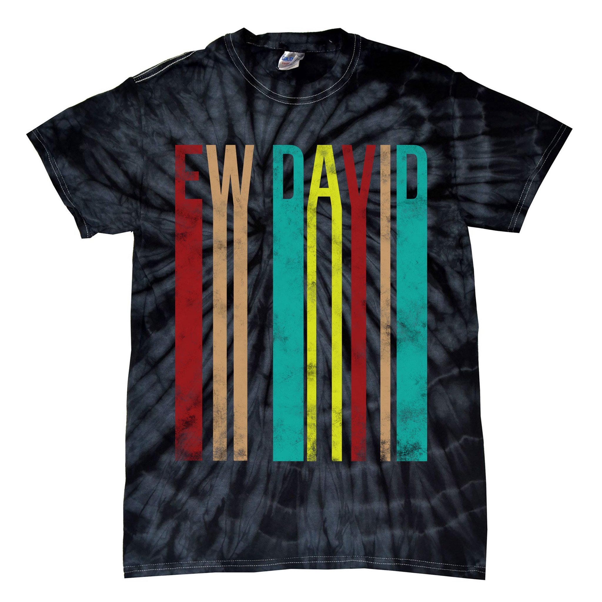 Ew David Retro Logo Tie-Dye T-Shirt