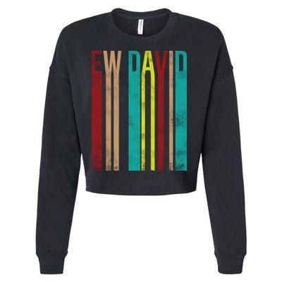 Ew David Retro Logo Cropped Pullover Crew