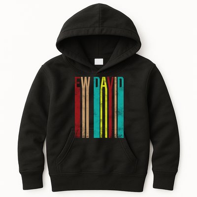 Ew David Retro Logo Kids Hoodie
