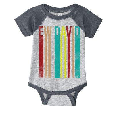 Ew David Retro Logo Infant Baby Jersey Bodysuit