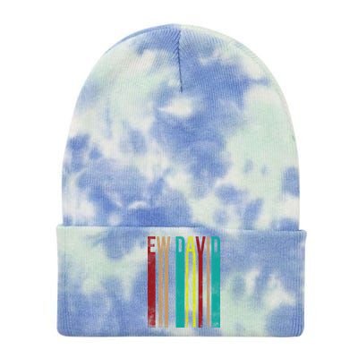 Ew David Retro Logo Tie Dye 12in Knit Beanie