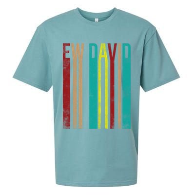 Ew David Retro Logo Sueded Cloud Jersey T-Shirt