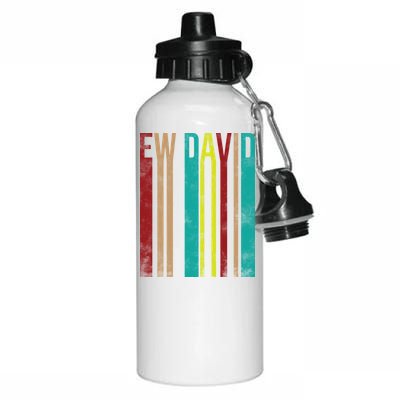 Ew David Retro Logo Aluminum Water Bottle