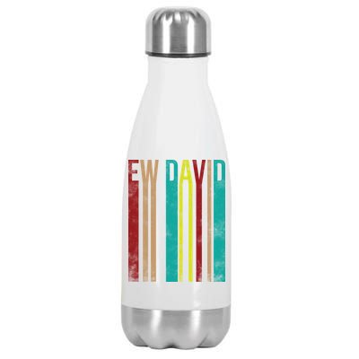 Ew David Retro Logo Stainless Steel Insulated Water Bottle