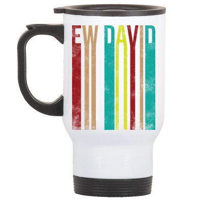 Ew David Retro Logo Stainless Steel Travel Mug