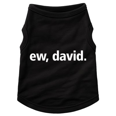 Ew David Simple Logo Doggie Tank