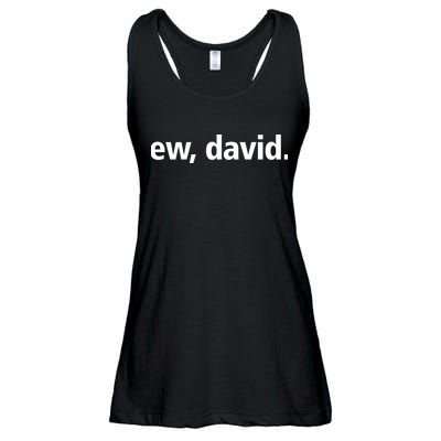 Ew David Simple Logo Ladies Essential Flowy Tank