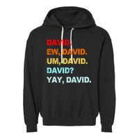Ew David Yay David Garment-Dyed Fleece Hoodie